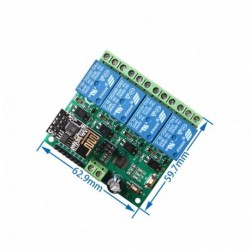 ESP8266 4CH 5V WiFi relé modul intelligens otthoni mobilalkalmazás távirányító kapcsoló