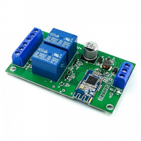 Kétcsatornás Bluetooth 4.0 BLE relés modul az Apple Android Phone IOT-hoz
