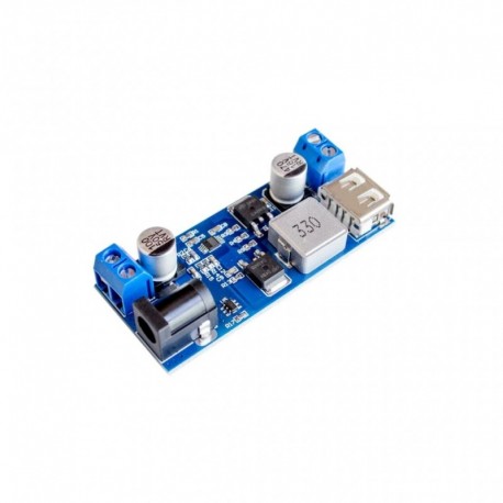 DC-DC 24V / 12V - 5V 5A lépcsős tápegység Buck Converter cserélje ki az LM2596S állítható USB lépcsőzetes töltő