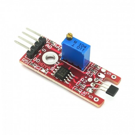 10db intelligens elektronika 4pin KY-024 lineáris mágneses csarnokkapcsolók sebességszámláló érzékelő modul diy