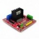 L298N Dual Bridge DC léptetővezérlő vezérlő motor meghajtó modul kártya