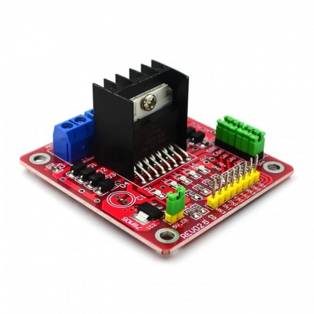 L298N Dual Bridge DC léptetővezérlő vezérlő motor meghajtó modul kártya