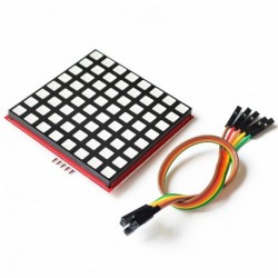 LED teljes színes pontmátrix RGB LED kijelzőkártya 8 * 8 pontmátrix modul a Raspberry Pi 3/2 / B   8x8 RPI-RGB-LED