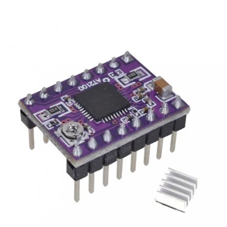 AT2100 Stepstick léptető motor meghajtó modul helyett DRV8825 A4988 hűtőbordával nagyon csendes 3D nyomtatáshoz alaplap