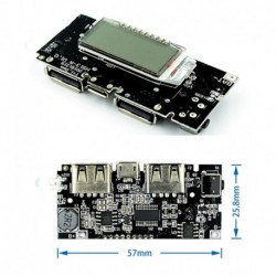 Kettős USB 5V 1A 2.1A mobil tápegység 18650 akkumulátortöltő NYÁK tápegység modulok telefonos DIY LED LCD modul