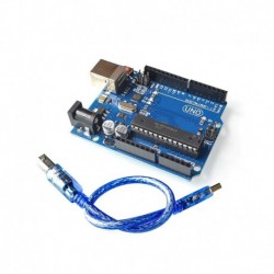 1set UNO R3 kompatibilis MEGA328P ATMEGA16U2 1PCS UNO R3   1PCS kábel