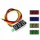 Sárga - 10db 0.28 hüvelykes 2.5V-40V mini digitális voltmérő feszültségmérő mérő piros / kék / sárga / zöld LED