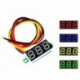 Sárga - 10db 0.28 hüvelykes 2.5V-40V mini digitális voltmérő feszültségmérő mérő piros / kék / sárga / zöld LED