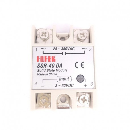 10PCS SSR-40 DA DC - AC DC-AC szilárdtest relé modul SSR-40DA hőmérséklet-szabályozóhoz 24V-380V 40A 250V