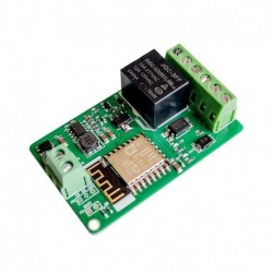 Újdonság 1db zöld ESP8266 10A 220V hálózati relé WIFI modul bemenet DC 7V ~ 30V modulok