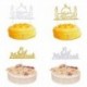 1db torta teteje - Arany ezüst csillogó Eid Mubarak Cupcake Toppers EID Ramadan Fesztivál sármány az iszlám muszlim