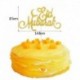 1db torta teteje - Arany ezüst csillogó Eid Mubarak Cupcake Toppers EID Ramadan Fesztivál sármány az iszlám muszlim