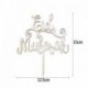 1db torta teteje - Arany ezüst csillogó Eid Mubarak Cupcake Toppers EID Ramadan Fesztivál sármány az iszlám muszlim