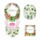 1set filc szalag - Hawaii party dekorációk Pálma levelek sármány szalagcím Luau Flamingo nyári trópusi party dekoráció