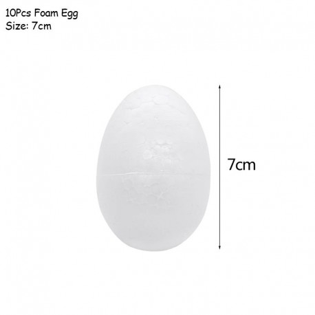 10db 7cm-es habtojás - DIY húsvéti dekoráció tojás hungarocell labda boldog húsvéti dekoráció otthoni gyerekeknek