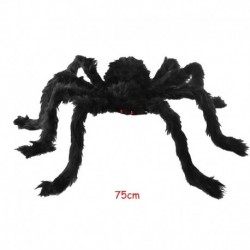 75cm - Horror óriás fekete plüss pók Halloween party dekoráció támogatja a gyermekek gyermekjátékai kísértetjárta