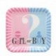 30db fotó kellékek - Gender Reveal eldobható evőeszköz készlet baba zuhany fiú vagy lány tányér szalvéta terítő