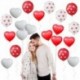 1db rózsaarany szerelem - 1Set Love Balloons Confetti Air Balloons Ball Hélium Balloon for Valentine&*39 s Day Gift Esküvői