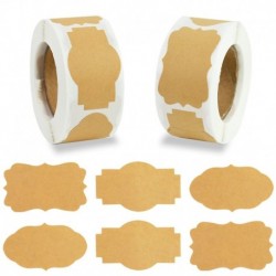 300db - 300db üres Kraft címke matricák torta sütés DIY pecsét címke esküvői party dekoráció ajándék címkék