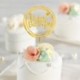 Arany-9 - Boldog születésnapot tortafedél akril arany ezüst torta zászló cupcake fedél fiú fiú lány születésnapi