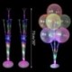 14db ezüst szett - 7Tubes lufi állvány léggömb tartó oszlop konfetti léggömb baba zuhany gyerekek születésnapi party