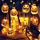 Stílus7 - 10LED Halloween tök pók denevér koponya húrlámpák lámpa DIY függő horror Halloween dekoráció otthoni