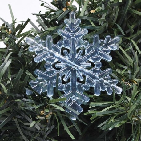 Kék-5,5 cm - 10db / csomag karácsonyi díszek otthoni hópehely karácsonyfadíszekhez függő kristály akril barkácsgyöngy