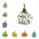 bézs - 36db Mini PE Calla Lily művirág csokor többszínű rózsa esküvői party virág dekoráció scrapbooking hamis