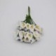 bézs - 36db Mini PE Calla Lily művirág csokor többszínű rózsa esküvői party virág dekoráció scrapbooking hamis