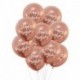 keverd össze - 10db 12 hüvelykes boldog születésnapot nyomtatott króm metál latex lufi hélium fém globos gyerekek