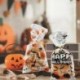 A - 50db Hallwoeen tök koponya macska cukorka táska átlátszó celofán étel műanyag csomag táskák Halloween party
