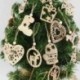 L - 3db Vintage karácsonyi fa medálok díszek DIY fa kézműves karácsonyi díszek karácsonyfa függő díszek ajándékok