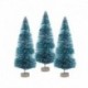 5cm-kékeszöld - 5db 5-16cm szizál rost mini karácsonyfa hó fagy fenyő fa barkács kézműves karácsonyi party asztali