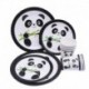 25db cukorkás táska - Rajzfilm Panda téma Születésnapi party dekorációk Eldobható evőeszközök tányér szalvéta