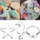 SetA - 3db Seahorse Starfish Seashell Cookie Cutter penge a tenger alatt sellő születésnapi party dekoráció DIY torta keksz