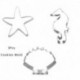 SetA - 3db Seahorse Starfish Seashell Cookie Cutter penge a tenger alatt sellő születésnapi party dekoráció DIY torta keksz