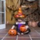 zöld - Halloween dekoráció LED lámpák boszorkány sapkák Halloween jelmez Cosplay kellékek szabadtéri fa függő dísz
