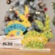 D - Húsvéti fa nyuszi nyúldíszek Boldog húsvéti díszek otthoni húsvéti tojásokhoz party DIY kézműves dekor medál