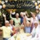14db szett2 - Fekete arany Boldog születésnapot transzparens léggömb zászló felnőtt 30. 40. 50. 60. születésnapi party