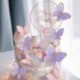 11db szett6 - 1Set Happy Birthday Cake Toppers Tortadekoráció Kézzel készített Butterfly Cupcake Topper Esküvői