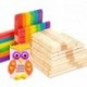 B07 - 50db természetes fából készült pálcika fagylaltbot gyermek DIY kézzel készített ház művészeti kézműves