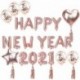 boldog új évet 2021-ben - 2021 Boldog új évet lufi dekoráció fólia léggömbök karácsonyi díszek otthoni szilveszteri