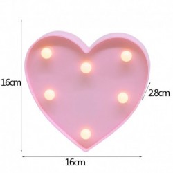 rózsaszínű szív - DIY LED levél éjszakai fény kreatív 26 angol ábécé száma elemlámpa romantikus esküvői party