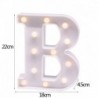 B - DIY LED levél éjszakai fény kreatív 26 angol ábécé száma elemlámpa romantikus esküvői party dekoráció