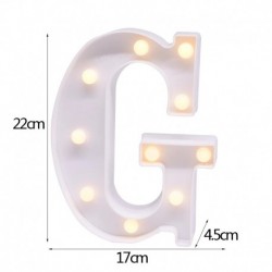 G - DIY LED levél éjszakai fény kreatív 26 angol ábécé száma elemlámpa romantikus esküvői party dekoráció