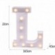 L - DIY LED levél éjszakai fény kreatív 26 angol ábécé száma elemlámpa romantikus esküvői party dekoráció