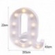Q - DIY LED levél éjszakai fény kreatív 26 angol ábécé száma elemlámpa romantikus esküvői party dekoráció