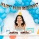 60. - 18 30 40 50 arany boldog születésnapot transzparens sármány felnőtt gyerekek 1. születésnapi party dekoráció
