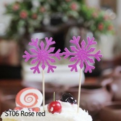 Rózsavörös - 10/20 / 40db aranyos hópogácsás cupcake topper zászlók boldog születésnapot dekoráció esküvői