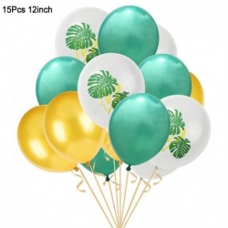 15db szett2 - 1Set Flamingo ananász pálmalevél konfetti latex lufi Hawaii trópusi nyári születésnapi party dekorációs